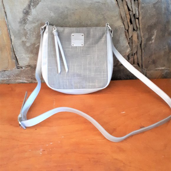 Calvin Klein Handbags - Calvin Klein Small Grey Crossbody Bag
